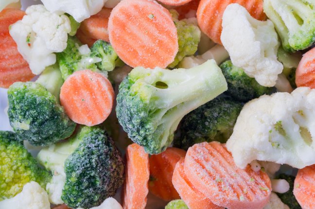 Употребление замороженных овощей - это хорошая альтернатива свежим плодам