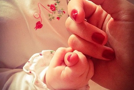 Христина Асмус вперше опублікувала фото тримісячної доньки