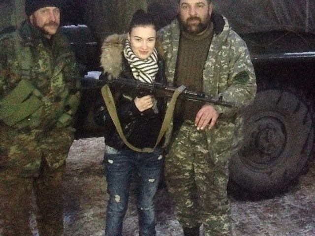 Анастасія Приходько провела бійців на фронт (фото)