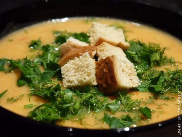 Овочевий суп-пюре з сиром
