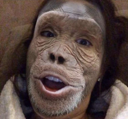 Кети Топурия, превратившись в обезьяну, испугала поклонников