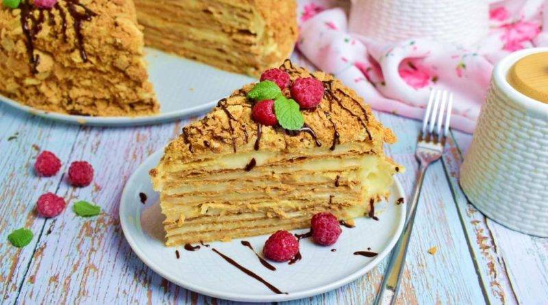 Торт “Наполеон” без випічки за 30 хвилин: смачний рецепт
